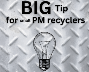 Big tip for gold and precious metals recyclers